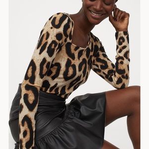 H&M Leopard Print Top